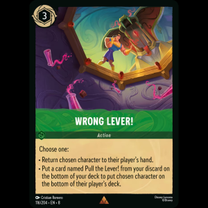 Lorcana Wrong Lever! - Reign of Jafar 8#116