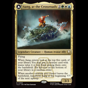 MTG Aang, at the Crossroads // Aang, Destined Savior Avatar: The Last Airbender tla#203