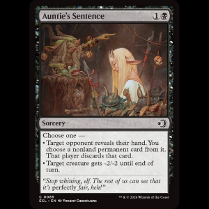 MTG Auntie's Sentence Lorwyn Eclipsed ecl#85
