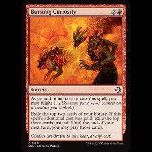 MTG Burning Curiosity Lorwyn Eclipsed ecl#129