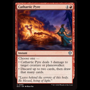 MTG Cathartic Pyre Lorwyn Eclipsed Commander ecc#90