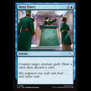 MTG Deny Entry Avatar: The Last Airbender Eternal tle#222