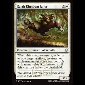 MTG Earth Kingdom Jailer Avatar: The Last Airbender tla#16