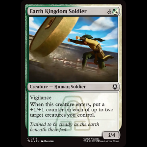 MTG Earth Kingdom Soldier Avatar: The Last Airbender tla#216