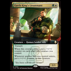 MTG Earth King's Lieutenant Avatar: The Last Airbender tla#380