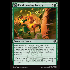 MTG Earthbending Lesson Avatar: The Last Airbender tla#176