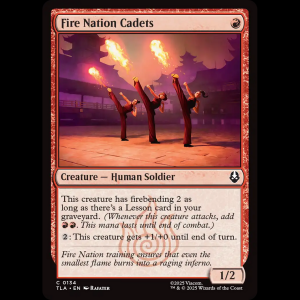 MTG Fire Nation Cadets Avatar: The Last Airbender tla#134