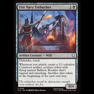 MTG Fire Navy Trebuchet Avatar: The Last Airbender tla#100