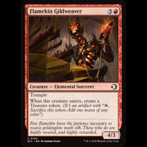 MTG Flamekin Gildweaver Lorwyn Eclipsed ecl#140