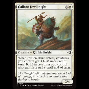 MTG Gallant Fowlknight Lorwyn Eclipsed ecl#17