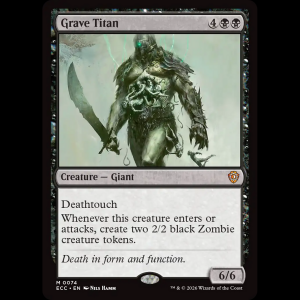 MTG Grave Titan Lorwyn Eclipsed Commander ecc#74