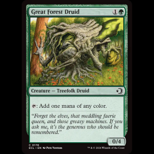 MTG Great Forest Druid Lorwyn Eclipsed ecl#178