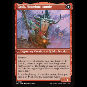 MTG Grub, Storied Matriarch // Grub, Notorious Auntie Lorwyn Eclipsed ecl#105