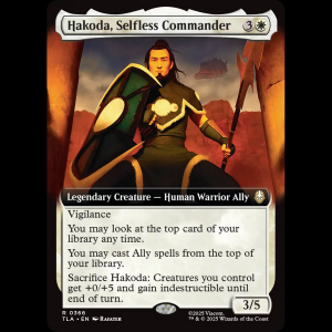 MTG Hakoda, Selfless Commander Avatar: The Last Airbender tla#366