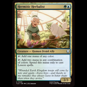 MTG Hermitic Herbalist Avatar: The Last Airbender tla#226