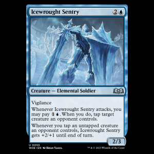MTG Icewrought Sentry Wilds of Eldraine woe#55