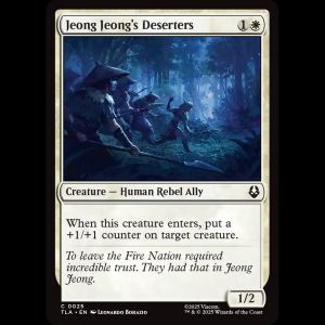 MTG Jeong Jeong's Deserters Avatar: The Last Airbender tla#25