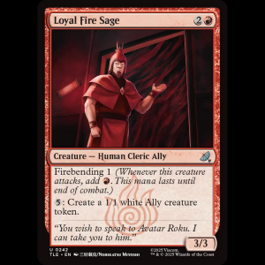 MTG Loyal Fire Sage Avatar: The Last Airbender Eternal tle#242