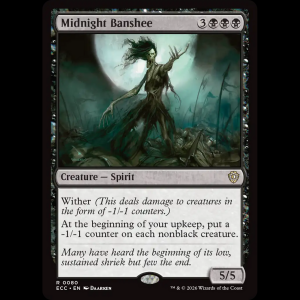 MTG Midnight Banshee Lorwyn Eclipsed Commander ecc#80
