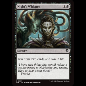 MTG Night's Whisper Lorwyn Eclipsed Commander ecc#81