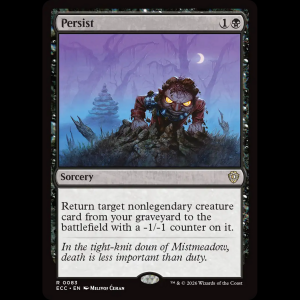 MTG Persist Lorwyn Eclipsed Commander ecc#83