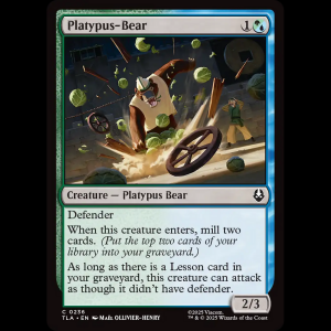 MTG Platypus-Bear Avatar: The Last Airbender tla#236