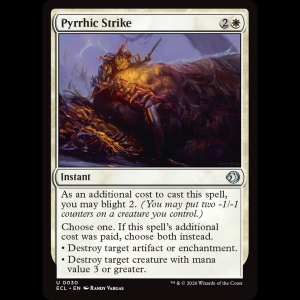 MTG Pyrrhic Strike Lorwyn Eclipsed ecl#30