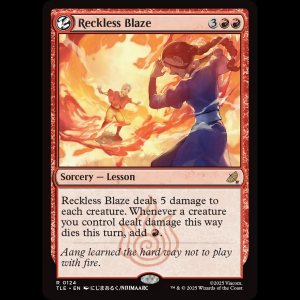 MTG Reckless Blaze Avatar: The Last Airbender Eternal tle#124