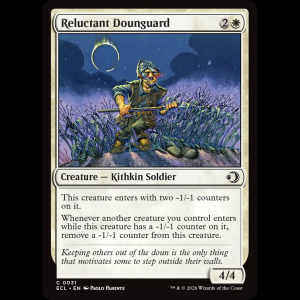 MTG Reluctant Dounguard Lorwyn Eclipsed ecl#31