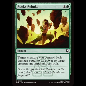 MTG Rocky Rebuke Avatar: The Last Airbender tla#193