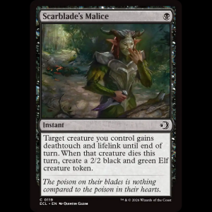 MTG Scarblade's Malice Lorwyn Eclipsed ecl#119