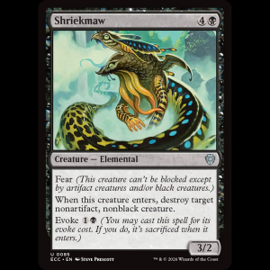 MTG Shriekmaw Lorwyn Eclipsed Commander ecc#85