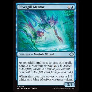 MTG Silvergill Mentor Lorwyn Eclipsed ecl#69