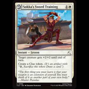 MTG Sokka's Sword Training Avatar: The Last Airbender Eternal tle#84