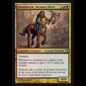 MTG Stonebrow, Krosan Hero Time Spiral tsp#247