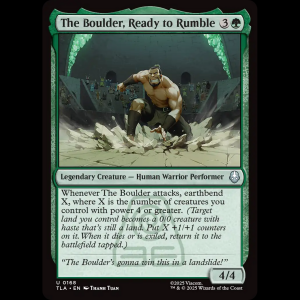 MTG The Boulder, Ready to Rumble Avatar: The Last Airbender tla#168
