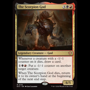 MTG The Scorpion God Lorwyn Eclipsed Commander ecc#133