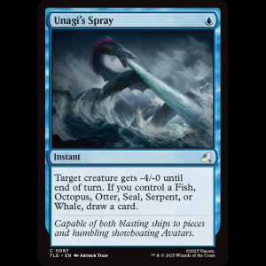 MTG Unagi's Spray Avatar: The Last Airbender Eternal tle#97