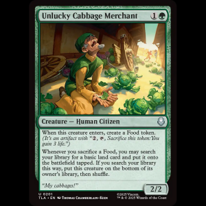 MTG Unlucky Cabbage Merchant Avatar: The Last Airbender tla#201