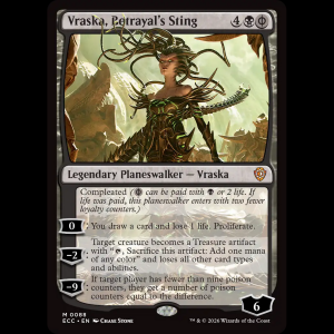 MTG Vraska, Betrayal's Sting Lorwyn Eclipsed Commander ecc#88