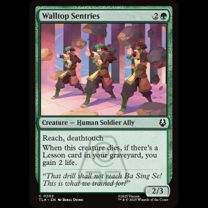 MTG Walltop Sentries Avatar: The Last Airbender tla#202