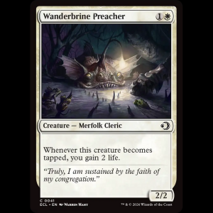 MTG Wanderbrine Preacher Lorwyn Eclipsed ecl#41