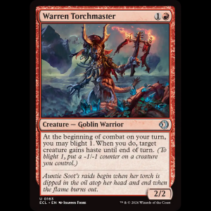 MTG Warren Torchmaster Lorwyn Eclipsed ecl#163