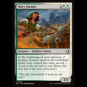 MTG Wary Farmer Lorwyn Eclipsed ecl#251