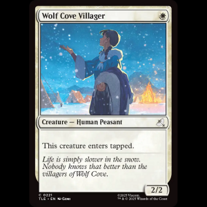 MTG Wolf Cove Villager Avatar: The Last Airbender Eternal tle#221