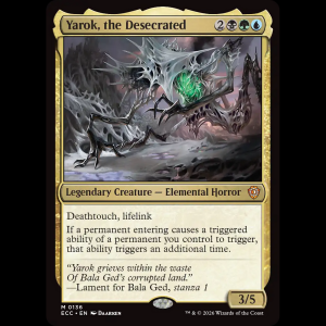 MTG Yarok, the Desecrated Lorwyn Eclipsed Commander ecc#136
