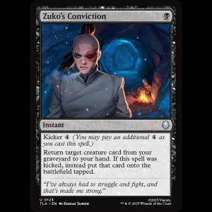 MTG Zuko's Conviction Avatar: The Last Airbender tla#123
