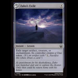 MTG Zuko's Exile Avatar: The Last Airbender tla#3