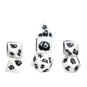 Dados Sirius Dice Animal Moon Panda Set D7 D&D