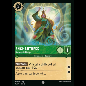 Lorcana Enchantress - Unexpected Judge - Rise of the Floodborn 2#80
